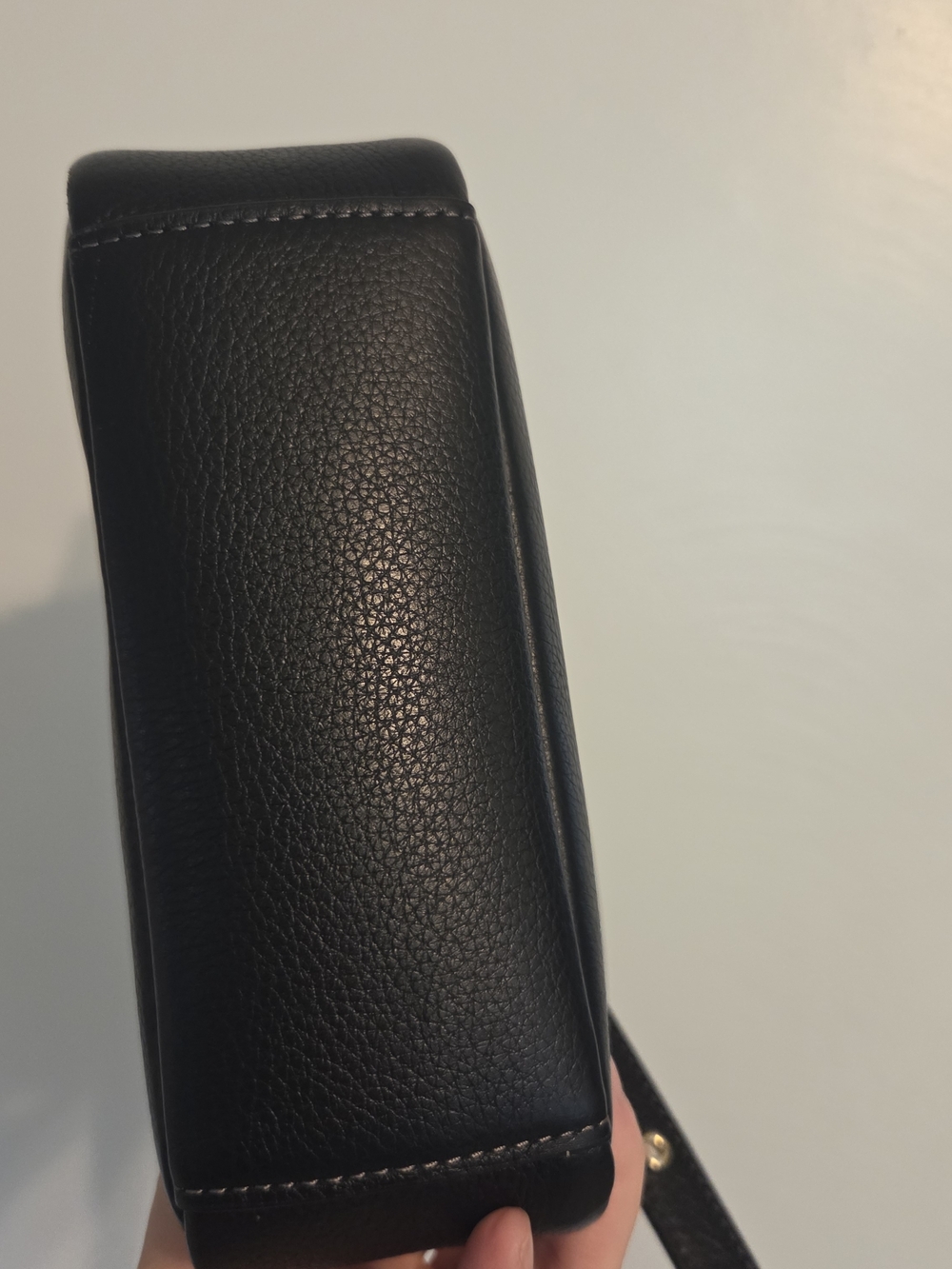 COACH Black Pebbled Leather Hadley mini - Picture 4 of 11